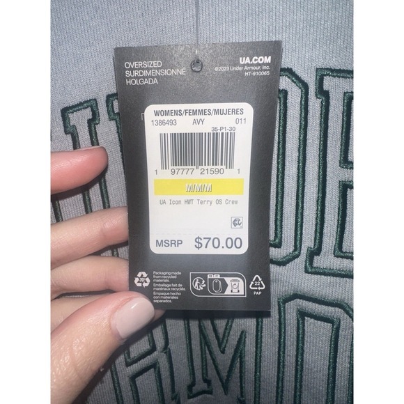 Under Armour Icon Heavyweight Terry Women's Oversized Crew - Picture 5 of 7